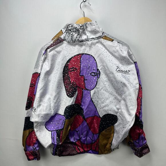 Other - Vintage 80s Picasso Windbreaker Art Jacket Medium AOP